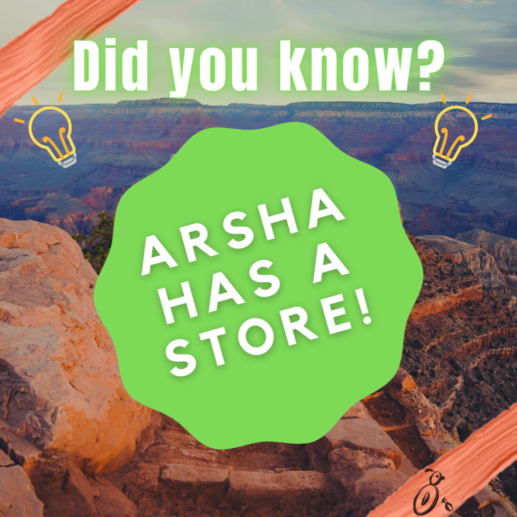 Image announcing ArSHA has a store